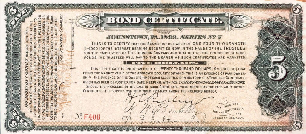 bondcertificate