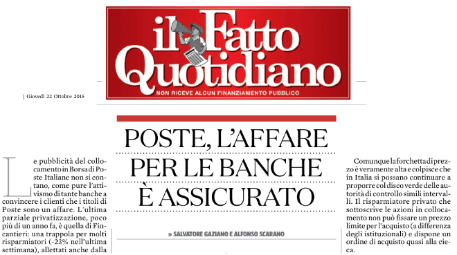 20151022 FQ su Ipo Poste