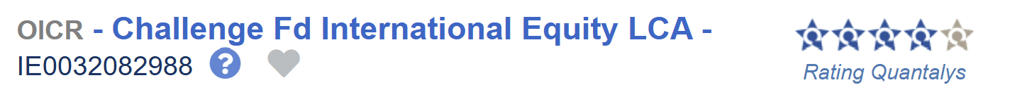 Mediolanum Challenge International Equity quantalys rating