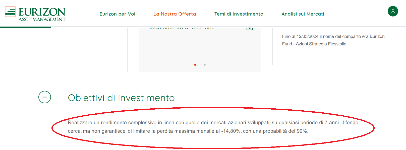 obiettivo di investimento di Eurizon flexible equity strategy